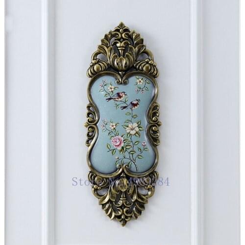 Retro Resin Wall Hanging Decoration Living Room Background Wall Golden Decorative Pendant Stereoscopic Decoration Accessories