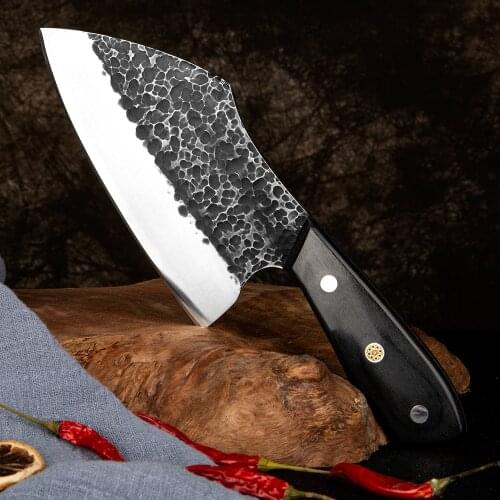 XITUO Full Tang Fish knife Hand forged Chef knives Ultra Sharp split knife slaughter special knife Family Hotel kitchen knives