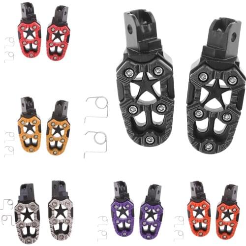 1 Pair Universal Front/Rear Footrest Footpeg Pedals motorcycle foot pegs Pedals hightway foot pegs for Motorcycle ATV Parts