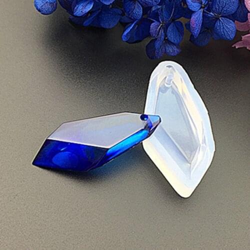 1pcs Diy Craft Diamond Silicone Pendant Water Drop Gem Mold Resin Casing Jewelry Handmade Tool Epoxy Resin Molds