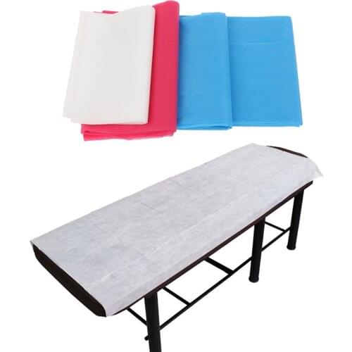 20 PCS 180 X 80 CM Non-Woven Fabric Spa Bed Sheets Disposable Massage Table Sheet Waterproof Bed Cover