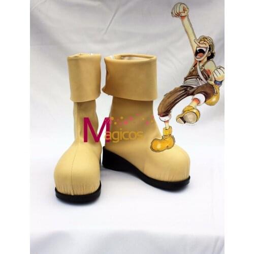 Anime One Piece Usopp Cosplay Party Shoes Fancy Customized Size Boots