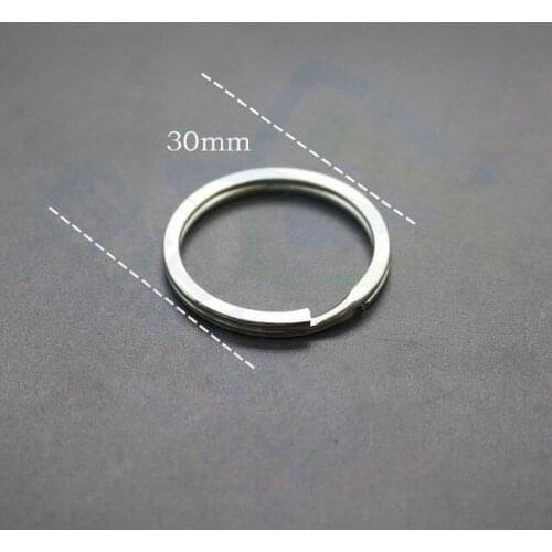KeyRing Round Split Key Rings Keychain Diameter 30MM Nickel Compass key ring keychain connector llaveros hombre chaveiro