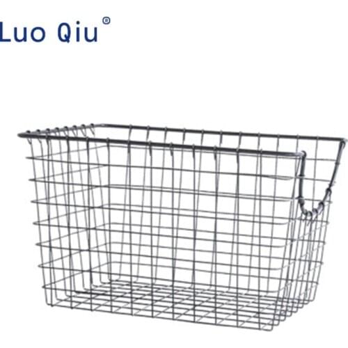 Household black multi-purpose iron storage basket grocery basket iron sundries storage frame