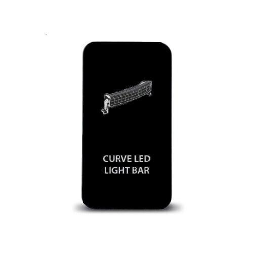 CURVELED LIGHT BAR push Switch Button LED with Wires For Land Fortuner Tacoma