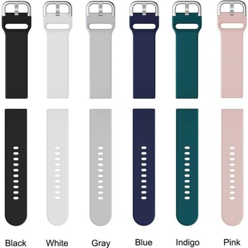 Soft Silicone Strap Watch Band Universal 20mm 22mm Width Watchband Quick Release Replacement Bracelet Skin Friendly Wristband