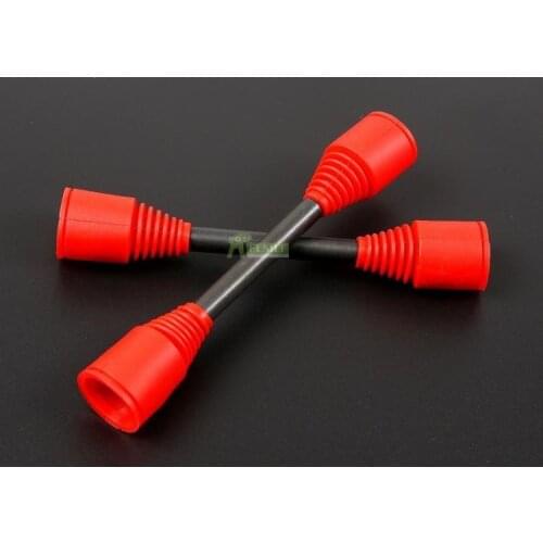 Alloy Steel 9mm CVD Dog Bone Drive Shaft Kit with Red Silicone Rubber Axle Sleeves for 1/5 SCALE ROVAN KM BAJA 5B 5T 5SC Rc Car