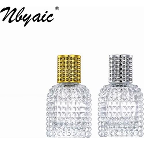 Nbyaic Perfume sub-bottles, 30ml, 50ml, pineapple shape bottle, spray bottle, portable glass perfume empty bottle 1pcs