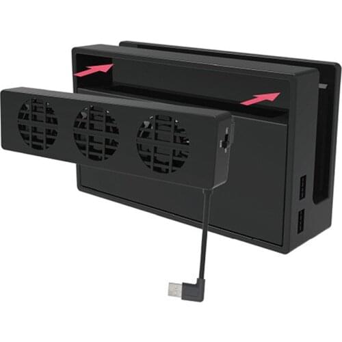 NS host base cooling fan TV base cooling NS host radiator base cooling bracket USB switch For Nintendo Switch