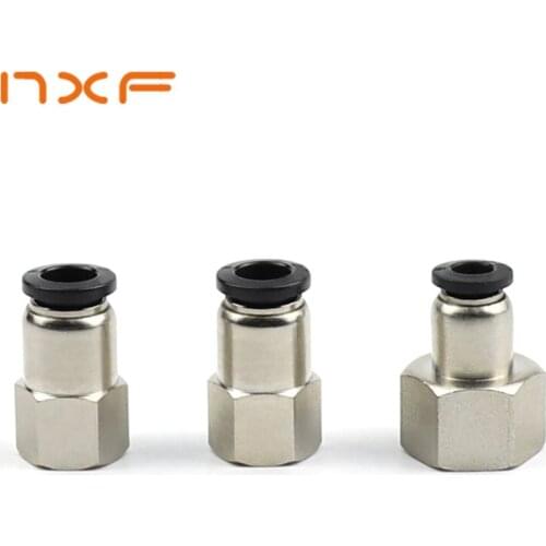 PCF Pneumatic gas tube internal thread straight quick plug connector pcf6-01 / 8-02 / 10-03 / 12-04