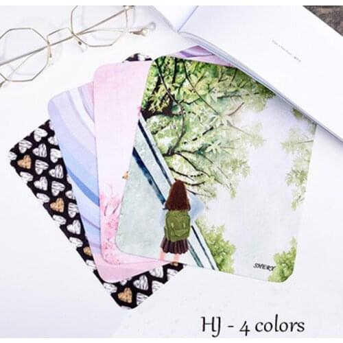 4pcs/lot High quality Flamingo Glasses Cleaner Microfiber Glasses Cleaning Cloth For Lens Phone Screen Cleaning Wipes