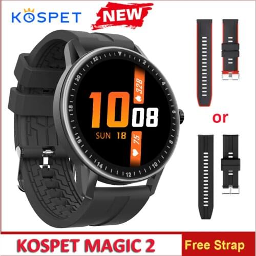 New KOSPET MAGIC 2 Smart Watch Men IP67 Waterproof 1.3” Touch Screen Sport Watches Fitness Tracker Bracelet Bluetooth Smartwatch