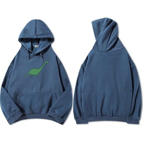 Skateboard Dinosaur Printed Hoodies Women Thick Coat Warm Pullover Harajuku Kawaii Oversized Sweatshirt Womens Korean Streetwear