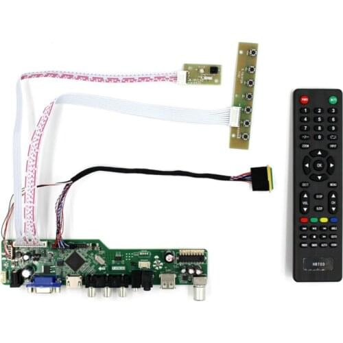 TV HD MI VGA AV USB AUDIO LCD controller Board work for 1024x600 resolution A101AW06 LP101WSB N101L6-L0B lcd panel