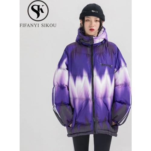 Winter Jacket Women Hooded Parkas Hip hop Cotton Coat Loose Plus Size Overcoat Jackets Thick Warm Parka Fashion Winter Coat