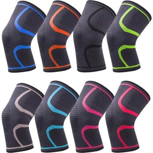 1 Piece Elastic Nylon Knee Pad Gear Patella Protector Cycling Running Compression Brace Bandage Basketball Sport Support Kneepad