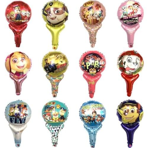 1pc Cartoon PAW Patrol Dog Chase Marshall Skye Rubble Theme Party Birthday Latex Balloon Decoration Funny Handheld Balloon Toys