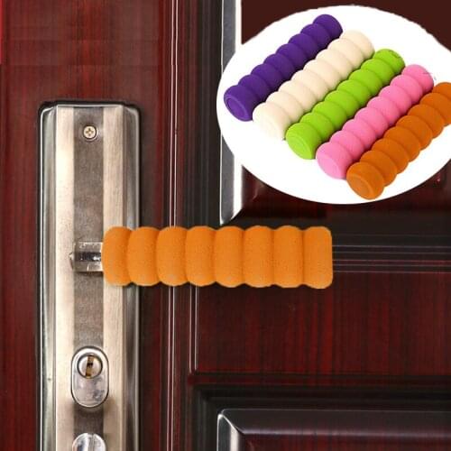 1Pc Door Handle Cover Doorknob Guard Anti-Collision Cover Sleeve Childrens Safety Thickened Soft Spiral Foam Elastic Baby Door