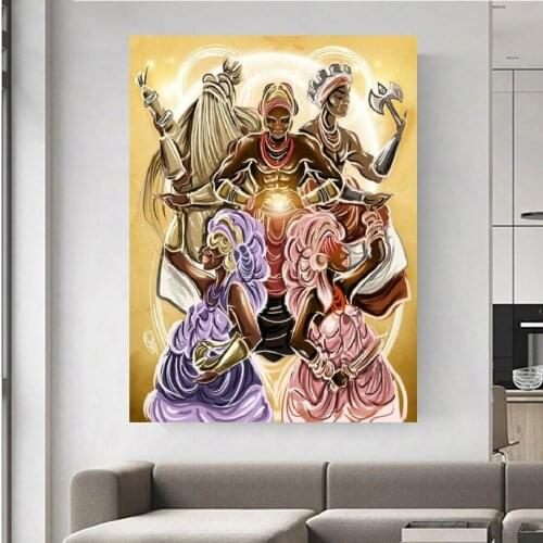 5D DIY Diamond Embroidery African woman Diamond Painting full square round Cross Stitch Square Rhinestone Mosaic Decor A1192