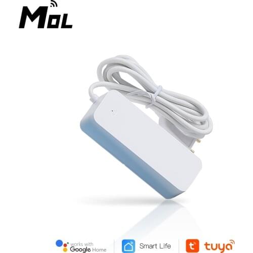 MOL Tuya Home Alarm Water Leakage Alarm WIFI Leak Sensor Water Flood Overflow Detector Security Alarm System Alert No Hub