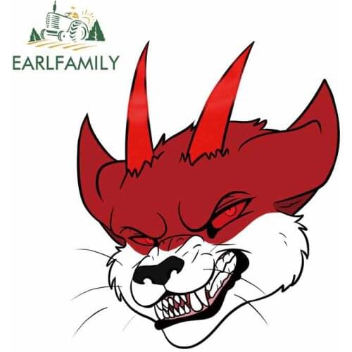 EARLFAMILY 13cm x 11.3cm For Angry Cat Fine Decal Occlusion Scratch Car Stickers Vinyl Material Waterproof Car Assessoires