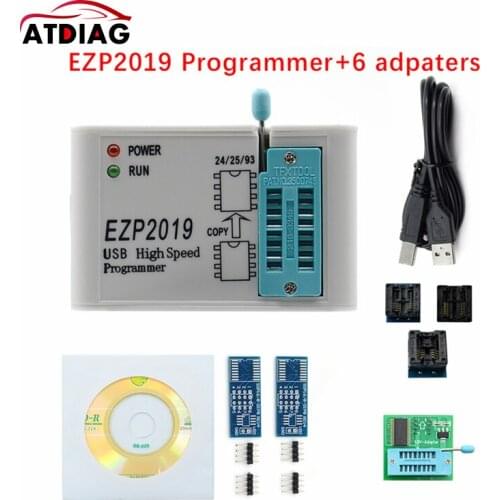 Ezp 2019 EZP2019 High-Speed USB SPI Programmer+7dapters Support 24 25 93 EEPROM 25 Flash Bios Chip