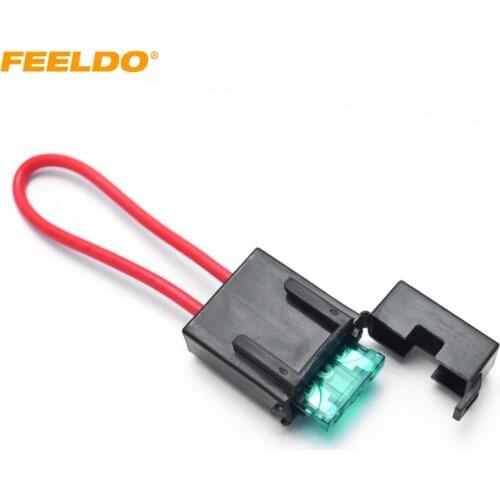 FEELDO 1Pc 30A-8Gauge Waterproof Inline Blade Wedge Style FUSE Holder Cover #HQ3040