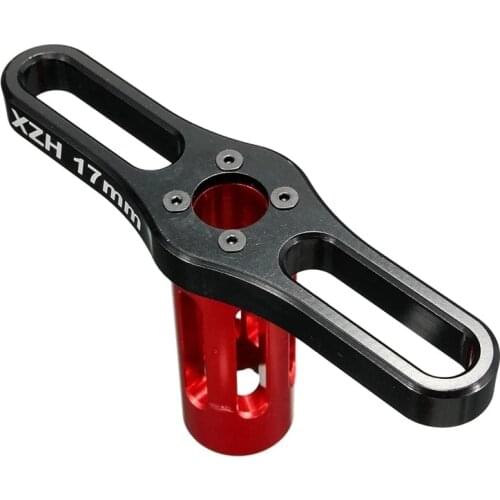HEIßER Verkauf XZH Rad HEX Muttern Hülse Schlüssel 17mm Metall Werkzeuge RC Auto 1/8 Schwarz & Rot