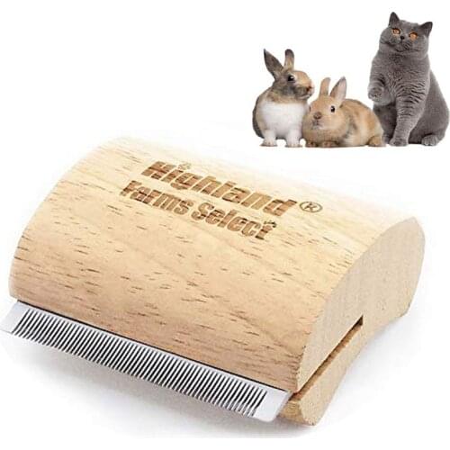 Dog, cat shearing grooming tool,wooden groom brush, professional pet groomer, painlessly remove short hair Combs Cleaning Tool