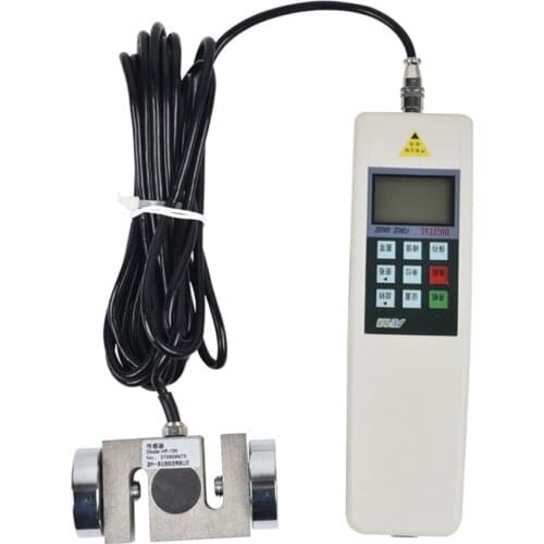 Digital force gauge with external sensor 5000N HF-5K push pull force tester RS232 HF-5000 N/KG/LB