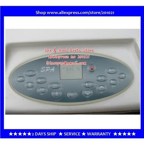 Jazzi, Escape spa hot tub topside control panel ONLY,spa front panel spare part for WELLIS Jacuzzi China
