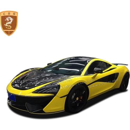 Carbon Fiber Engine Hood Front Air Vent Cover Body kit For McLaren 540C 570S 570GT P1 Style Bonnet Cap