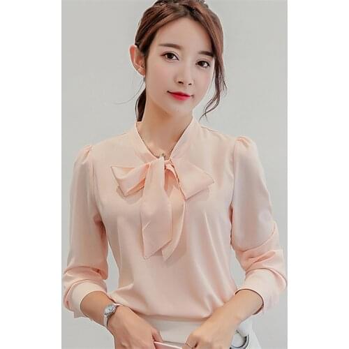 Блузки с галстуком Luyaoskyen China At AliExpress