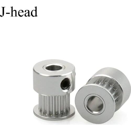J-head Nuts of metal GT2 Timing Pulley 16 Tooth 2GT 20 Teeth Aluminum Bore 5mm 8mm Synchronous Wheels Gear Part Width 6mm 10mm