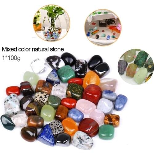 0.39-0.47in 100g/Bag Vase Filler Pebble Aquarium Acrylic Stones Crystal Ice Cubes Decor Fish Tank Home Ornament 1.10