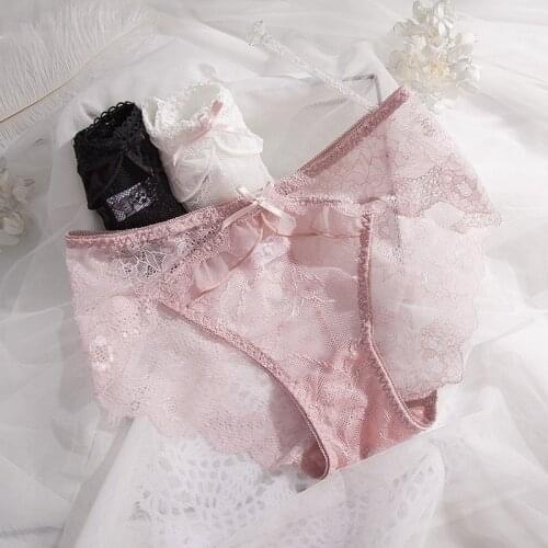 Wholesale Sexy Panties for Women Lingerie Femme Seamless Thong See Through Briefs Lolita Girl Cute Underwear Panty Pink Thongs