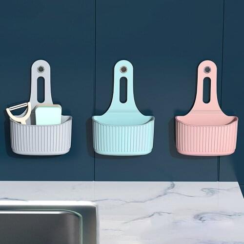 Big Size Sink Hanging Bag Seamless Suction Cup Kitchen Storage Basket Storage Hanging Bag
