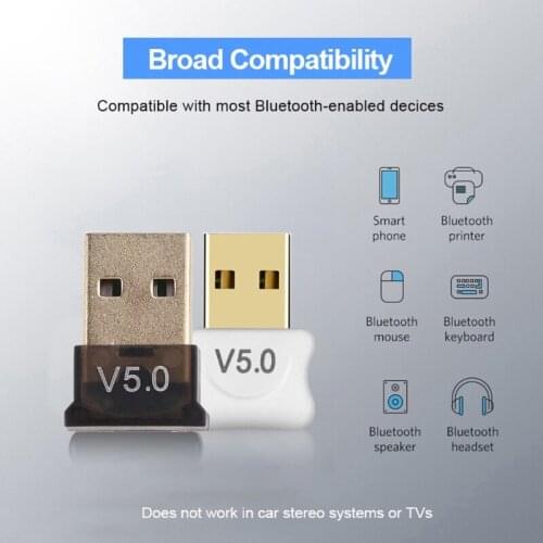 448F Portable Wireless USB Micro Adapter Mini EDR Dongle Audio Transmitter and Receiver BT5.0 Compatible Adapter Solution