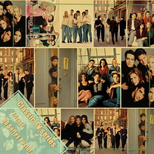 TV Series Friends posters kraft paper Cafe Bar Retro Poster Decorative Painting Art Wall Stickers Home Decor