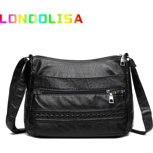 Casual Soft Pu Leather Ladies Shoulder Messenger Bag Luxury Handbags Women Bags Designer Small Crossbody Bags for Women 2021 Sac