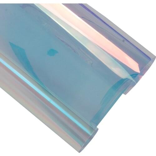 HOHOFILM Rainbow window Film Iridescent glass stickers color changing film for home restaurant self adhesive Sticker Customized