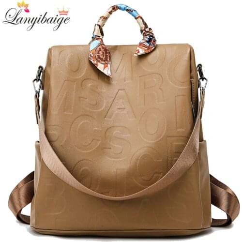 Designer Women Backpack Female 2021 New Shoulder Bags Multi-purpose Travel Backpack Casual Fashion Ladies Anti-Theft Backpack