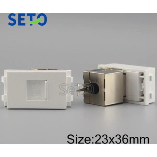 SeTo 128 Type RJ45 Network Cat6 Module Shield Cat6 Connector Keystone For Wall Plate Socket