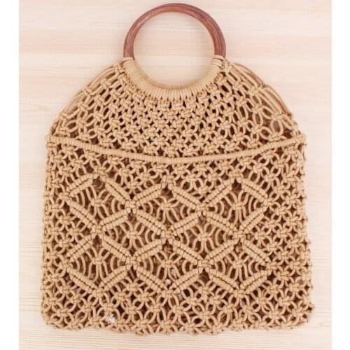 Drawstring Bucket bag 2021 Summer New High-quality Hand woven bag Womens Designer Handbag Hollow Totes Beach bag Sac bolso bags