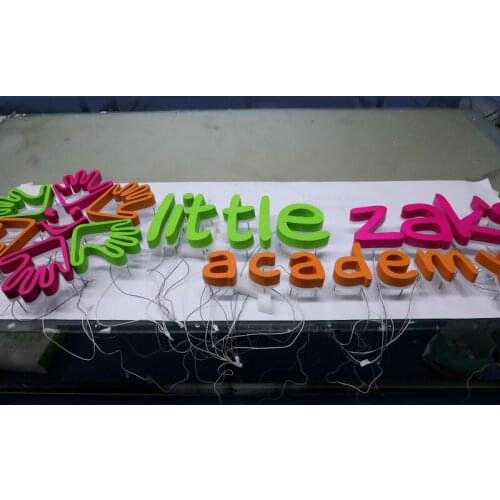 LED Advertising Light Letter Acrylic Halolit Signage BackLit Metal Channel Letter Outdoor 3D Logo for Decoration
