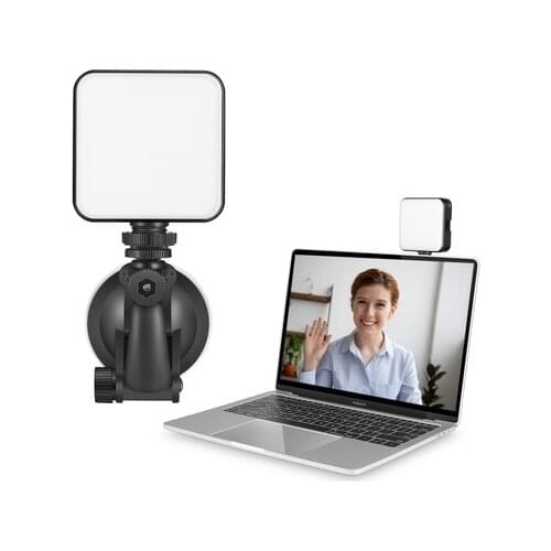 W64 Video Conference Lighting Kit with Light 2500K-6500K + Suction Cup Mount for Laptop