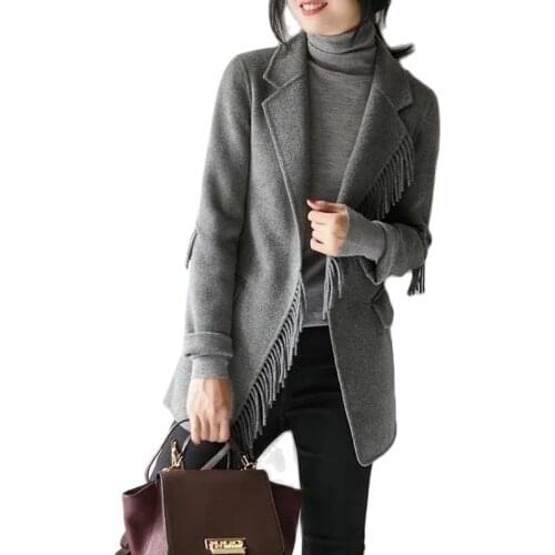 XLMJDZGS Women's Gray Coats