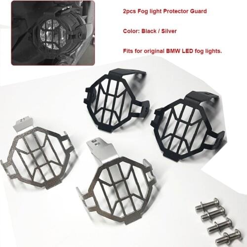 For BMW R1200GS F800GS Adventure ADV 2005-2013 Motorcycle Parts Foglight Protector Guards Spotlight Cover OEM Fog Lights Black