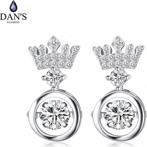 DANS ELEMENT 3 Colors Real Big Brand AAA Zirconia Micro Inlays Beetle Stud Earrings for Women Insect 134054