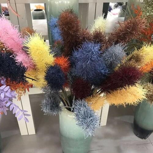 1pc Tail Plastic Artificial Plants Wedding Flower Bunch Hotel Idyllic Fake Flowers DIY Flower Arrangement